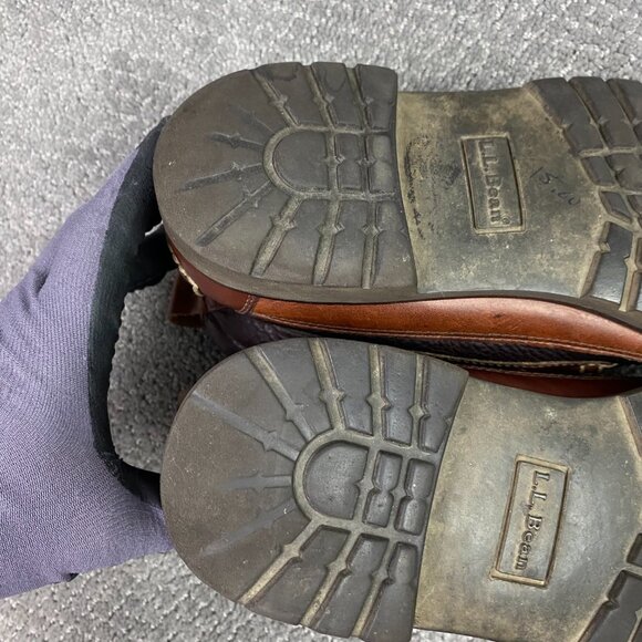 LL Bean Allagash Bison Chukka Boots Men's 9 D Brown Leather 0FCH1 OFCH1 - Picture 13 of 16